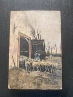 Schilderij J. vd Poel de schaapskooi, Ophalen of Verzenden