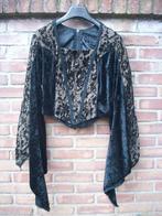 nwe zw / zand gotic top trui Black Planet kerstkleding mt L, Kleding | Dames, Maat 38/40 (M), Zwart, Nieuw, Ophalen of Verzenden