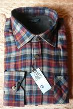 overhemd Geruit Geruwde katoen Warm maat XL  43-44 NIEUW, Nieuw, Ophalen of Verzenden, John Cabot, Halswijdte 43/44 (XL)