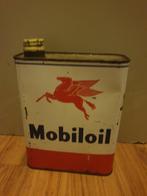 Olieblik Mobiloil, Ophalen of Verzenden, Zo goed als nieuw, Overige