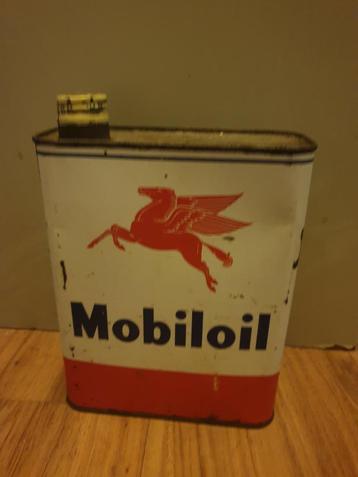 Olieblik Mobiloil beschikbaar voor biedingen