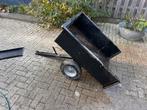 Kiepbare aanhanger voor grasmaaier, Ophalen, Gebruikt, Handmatig, Tweewielig