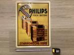 Vintage PHILIPS TOCH BETER reclame bord (geen emaille), Ophalen of Verzenden, Zo goed als nieuw, Reclamebord
