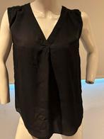 Repeat zijde top met kant maat 38, Zwart, Ophalen of Verzenden, Zo goed als nieuw, Zonder mouw