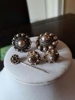 Zilveren Zeeuwse knop set, Verzenden, Zilver