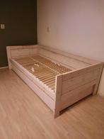 LifeTime Houten Bed 90x200 + Logeerlade, Huis en Inrichting, Ophalen, 90 cm, Eenpersoons, Wit