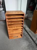 Vakkenkast van hout, in prachtige staat., Huis en Inrichting, Kasten | Ladekasten, Ophalen, Minder dan 50 cm, 1 of 2 laden, Zo goed als nieuw