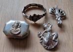 250 gram zilver manchetknopen,  djokja, Siam dasspeld, Antiek en Kunst, Antiek | Goud en Zilver, Ophalen of Verzenden, Zilver
