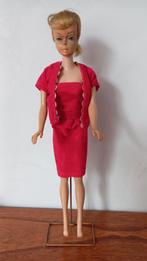 Vintage rood fluweel barbie jurkje incl jasje jaren 50/60, Verzamelen, Overige Verzamelen, Gebruikt, Ophalen of Verzenden, Barbie kleding