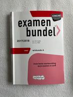 Examenbundel Wiskunde A VWO 2017/2018, Ophalen of Verzenden, Zo goed als nieuw, VWO, Wiskunde A