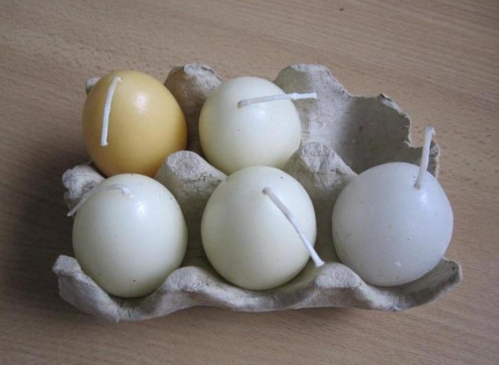 Kaarsen in eivorm, Diversen, Ophalen of Verzenden