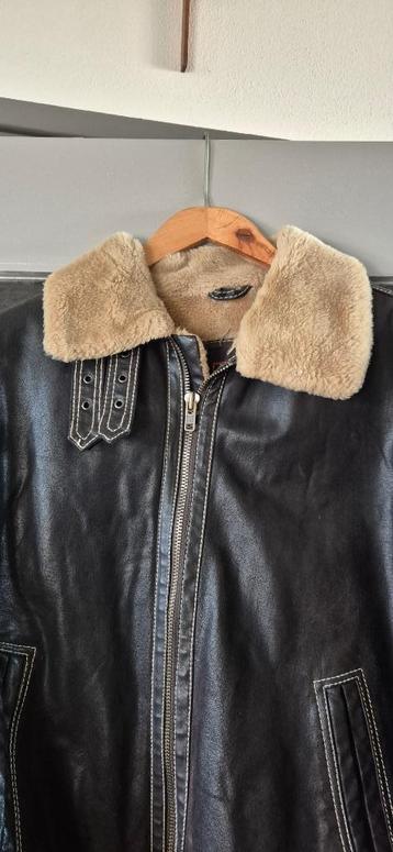 vol leren lammy coat maat 52 beschikbaar voor biedingen