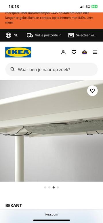 IKEA bekant bureau 140x60 - afbeelding 4