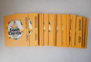 31 bakkaartjes Jumbo Samen lekker Cheffen beschikbaar voor biedingen