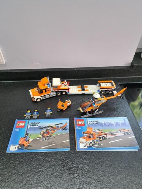 LEGO City Helikopter Transporter #7686 - Gebruikt, Compleet, Kinderen en Baby's, Speelgoed | Duplo en Lego, Nieuw, Lego, Complete set