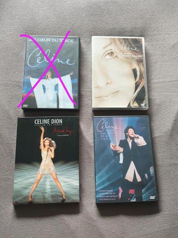 3 originele dvd's van Celine Dion. Goede staat. Mogen apart beschikbaar voor biedingen