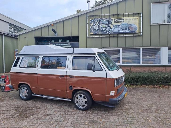 Volkswagen T3 camper (1989), APK tm september 2027, Auto's, Volkswagen, Particulier, Transporter, Bluetooth, Lederen bekleding