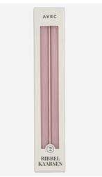 Vier roze ribbelkaarsen, Minder dan 25 cm, Overige materialen, Ophalen