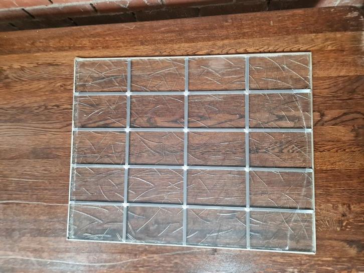 Glas in lood raam, Doe-het-zelf en Verbouw, Glas en Ramen, Zo goed als nieuw, Minder dan 80 cm, Glas in lood, Ophalen