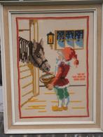 Pinkeltje, Voert een paard, Leuk ingelijst borduurwerk, Hobby en Vrije tijd, Borduren en Borduurmachines, Patroon, Gebruikt, Ophalen of Verzenden