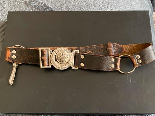 Oude Scouting Riem met Mooie Gesp. In goede staat., Verzamelen, Scouting, Zo goed als nieuw, Kleding, Ophalen of Verzenden