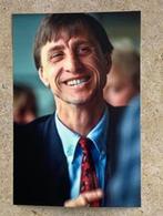 Org kleurenfoto 20x30 cm Ajax coach Johan Cruijff 06-04-1987, Verzamelen, Verzenden, Nieuw, Ajax, Poster, Plaatje of Sticker