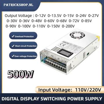 AC - DC converter 220V / 230V -> 0-200V 500W, Volledig inste beschikbaar voor biedingen