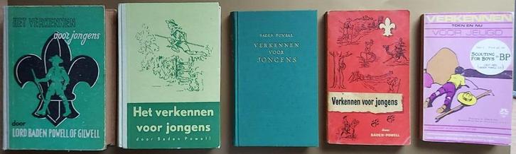 scouting 5xVERKENNEN VOOR JONGENS - SCOUTING FOR BOYS, Verzamelen, Scouting, Gebruikt, Boek of Tijdschrift, Ophalen of Verzenden