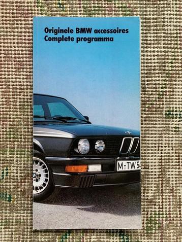 Kleine dikke brochure BMW originele accessoires 1985
