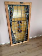 Glas in lood raam uit ‘30, Antiek en Kunst, Antiek | Glas en Kristal, Ophalen of Verzenden