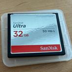 Sandisk Ultra Geheugenkaart 32GB - CompactFlash 50MB/s, Gebruikt, 32 GB, SanDisk, Ophalen of Verzenden