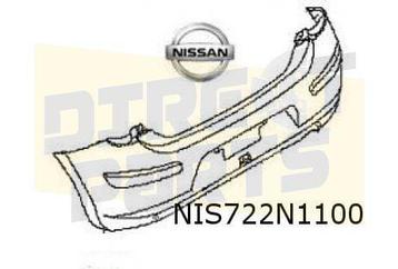 Nissan Micra K13 (11/10-6/13) achterbumper (te spuiten) Orig beschikbaar voor biedingen