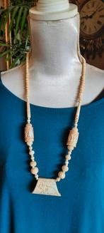 Antieke  etnische, tribal  ketting, been, Ivoorkust  Afrika, Sieraden, Tassen en Uiterlijk, Antieke sieraden, Ophalen of Verzenden
