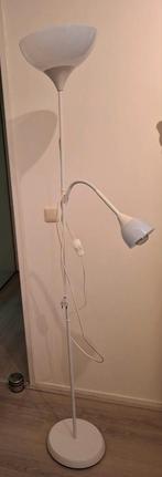 Ikea NOT Vloerlamp + leeslamp wit, 174 cm hoog, Huis en Inrichting, Lampen | Vloerlampen, Ophalen, Zo goed als nieuw, Metaal, 150 tot 200 cm