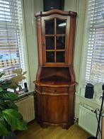 Houten Hoekkastje met lade en 2 deurtjes, Huis en Inrichting, Ophalen, Gebruikt, Glas, 50 tot 100 cm