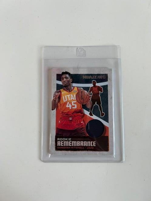 Donovan Mitchell Panini NBA Hoops Basketball jersey card, Hobby en Vrije tijd, Stickers en Plaatjes, Zo goed als nieuw, Plaatje