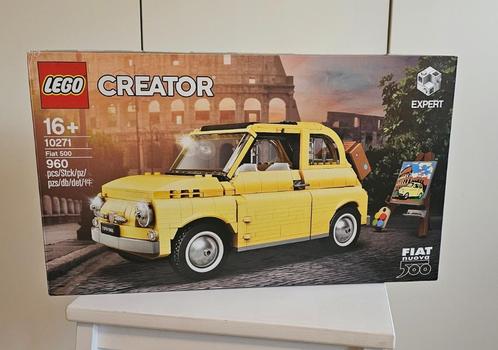 Lego 10271 Fiat 500, Kinderen en Baby's, Speelgoed | Duplo en Lego, Zo goed als nieuw, Lego, Complete set, Ophalen
