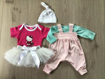 Reborn…mooi set kleertjes…enkele zelfgemaakte…alles is nieuw beschikbaar voor biedingen