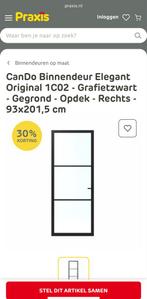 CanDo Binnendeur Elegant Grafietzwart, Doe-het-zelf en Verbouw, Deuren en Horren, Ophalen, 80 tot 100 cm, Binnendeur, Nieuw