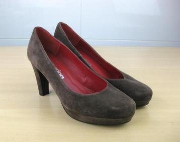 Lia Staring suède hoge hakken pumps bruine mt 38 ZGAN beschikbaar voor biedingen