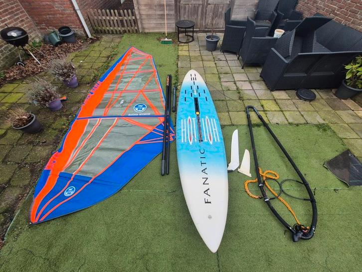Volledig Complete windsurf set Vaarklaar!! Carbon, Watersport en Boten, Windsurfen, Zo goed als nieuw, Complete set, Ophalen
