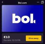 €10 bol (geen minimale aankoopprijs), Tickets en Kaartjes, Kortingen en Cadeaubonnen, Eén persoon, Cadeaubon, Warenhuis- of Winkelbon