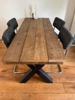 Tafel steigerhout, Ophalen, 50 tot 100 cm, Zo goed als nieuw, Vijf personen of meer