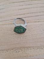 Zegelring met turquoise, Tibet, maat 19