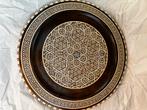 Syrisch Houten Bord met Mozaïek, Ophalen of Verzenden
