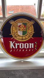 Kroon bier Oirschot emaille, Ophalen of Verzenden, Zo goed als nieuw, Reclamebord, Plaat of Schild, Overige merken