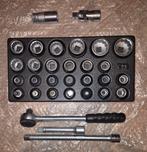 GEDORE + inlay E19 doppenset 12 kant komplete set + kniestuk, Ophalen, Zo goed als nieuw