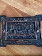 Religieuze bronzen plaquette, Ophalen of Verzenden