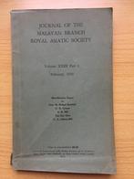 JMBRAS XXIII, 1, febr. 1950, Ophalen of Verzenden, Gelezen, Diverse schrijvers