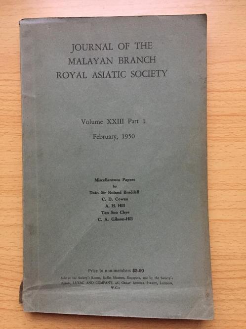 JMBRAS XXIII, 1, febr. 1950, Boeken, Overige Boeken, Gelezen, Ophalen of Verzenden